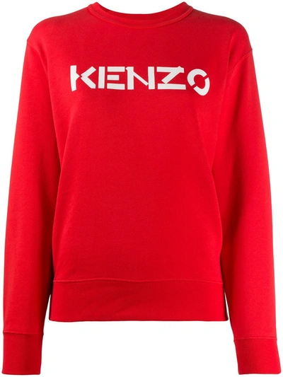Kenzo Logo-print Sweatshirt In Red