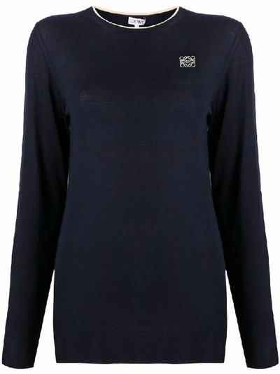 Loewe Women's Blue Cashmere Sweater
