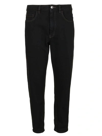 Brunello Cucinelli Women's Black Cotton Jeans
