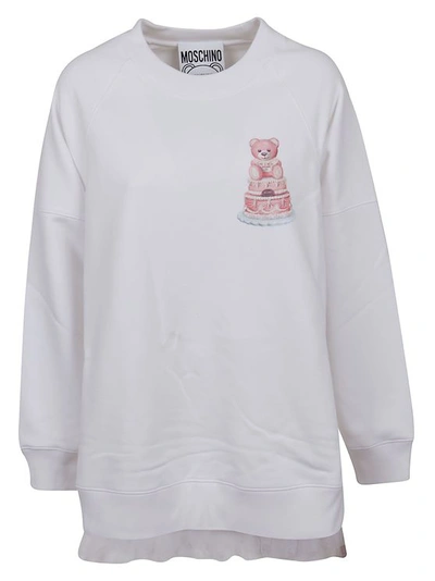 Moschino Sweatshirt In White