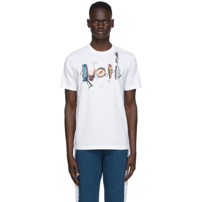 Ps By Paul Smith White Fish Hook T-shirt