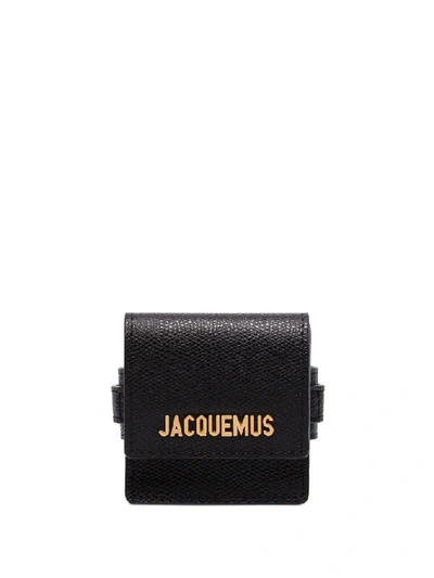 Jacquemus Women's Black Leather Bracelet