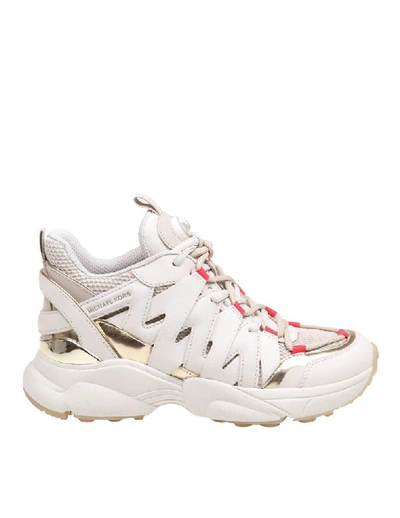 Michael Kors Women's White Synthetic Fibers Sneakers