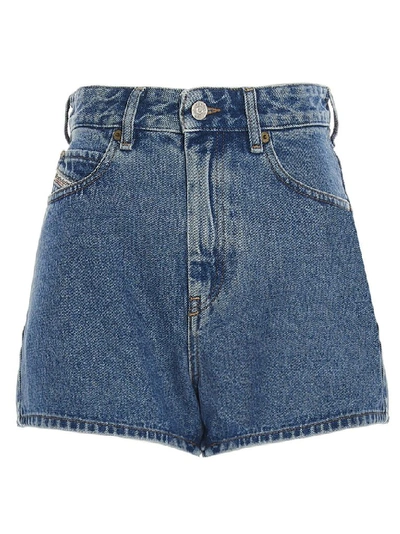 Diesel Women's Blue Cotton Shorts