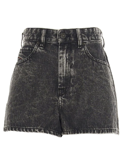 Diesel Women's Grey Cotton Shorts