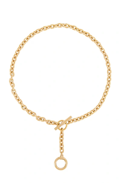 Cam Toggle Drop Necklace In Brass