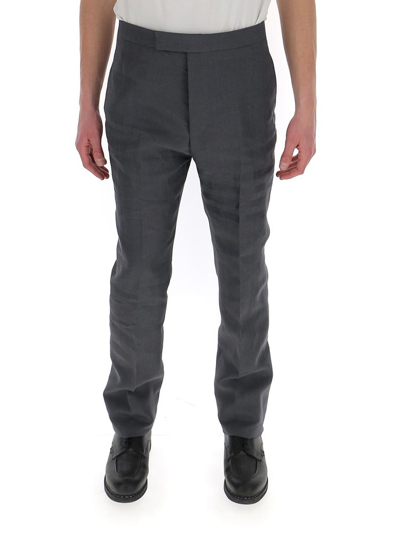 Thom Browne 4-bar Stripe Tailored Trousers In Grey