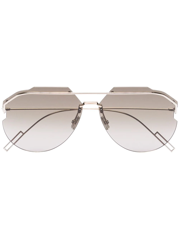 dior metallic sunglasses
