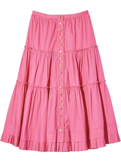 Marc Jacobs The Prarie Midi Skirt In Pink