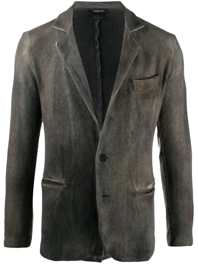 Avant Toi Pigment-dyed Single-breasted Blazer In Green
