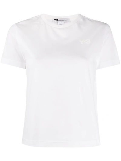 Y-3 Double Layered Short Sleeved T-shirt In White