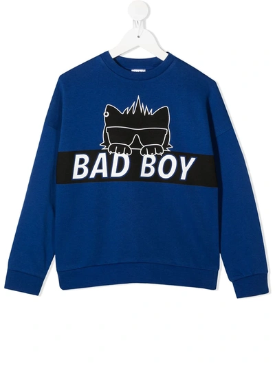 Karl Lagerfeld Kids' Blue Bad Boy Choupette Sweatshirt