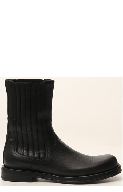 Dolce & Gabbana 30mm Horse Leather Boots In Black