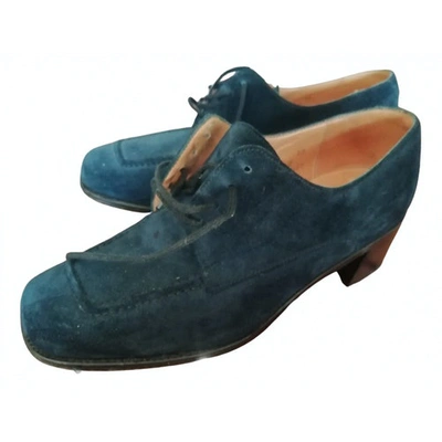 Pre-owned Jm Weston Lace Ups In Blue