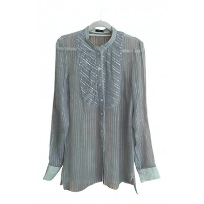 Pre-owned Joseph Silk Blouse In Ecru