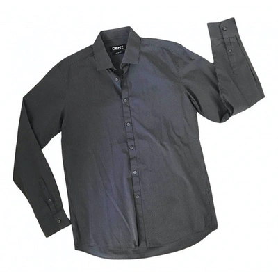 Pre-owned Dkny Shirt In Black