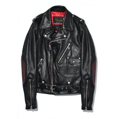Pre-owned Rag & Bone Leather Biker Jacket In Black