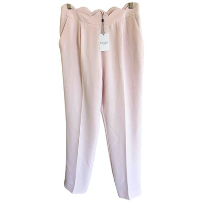 Pre-owned Claudie Pierlot Trousers In Pink