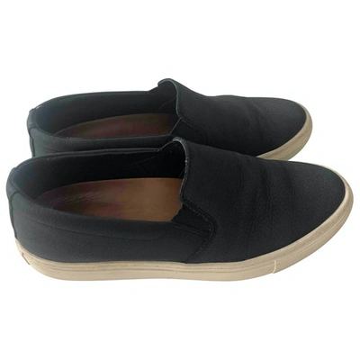 Pre-owned Filippa K Leather Trainers In Black