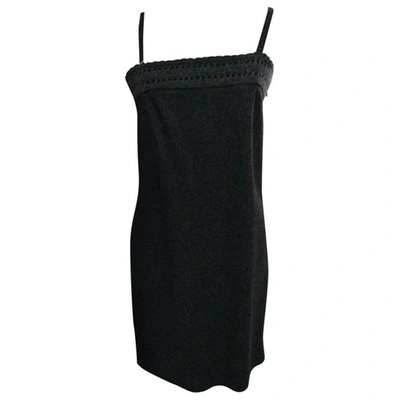 Pre-owned Philosophy Di Alberta Ferretti Wool Mid-length Dress In Anthracite