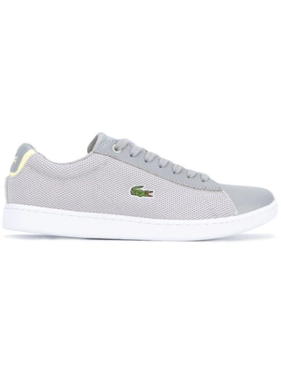 Lacoste Lace Up Sneakers In Light Grey