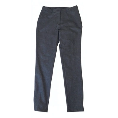 Pre-owned American Vintage Wool Slim Pants In Grey