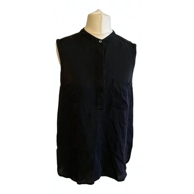 Pre-owned Vince Silk Blouse In Black