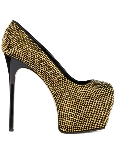 Giuseppe Zanotti Liza Crystal-embellished 150mm Pumps In Gold