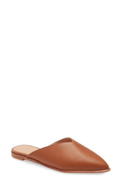 Madewell The Emilia Mule In English Saddle Leather