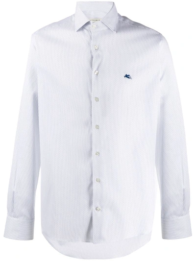 Etro Classic Logo Embroidered Shirt In White