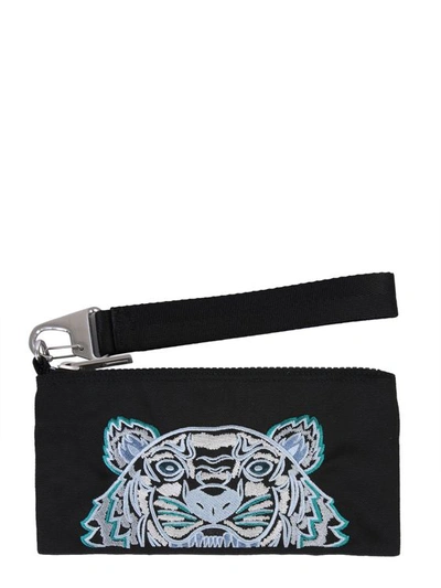 Kenzo "tiger Wallet" In Black