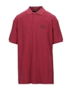 Raf Simons Polo Shirts In Maroon