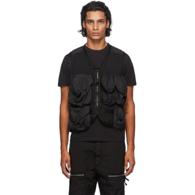 C.p. Company Black Taylon P Utility Vest In 999 Black