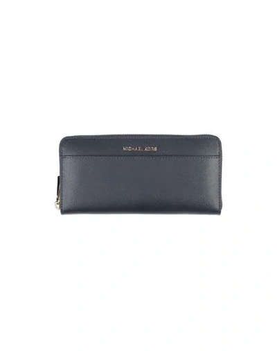 Michael Michael Kors Wallet In Dark Blue