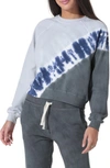 Electric & Rose Ronan Tie Dye Sweatshirt In Ew Thundr/ Slverlake Blue