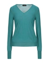 Roberto Collina Sweaters In Deep Jade