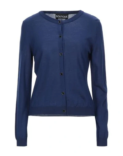 Boutique Moschino Cardigans In Blue