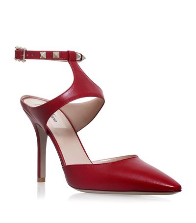 Valentino Garavani Rockstud Ankle Pump 105 In Red | ModeSens