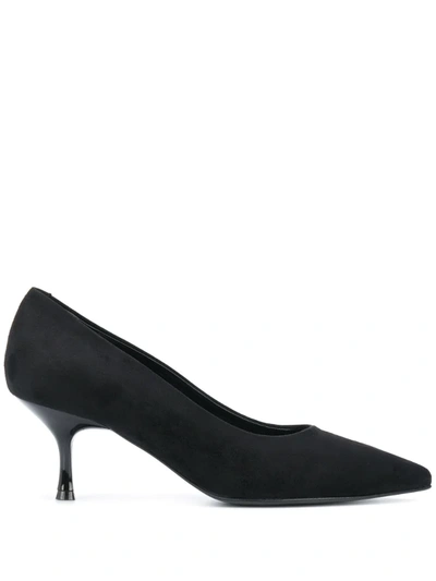 Pollini Pointed Low-heel Pumps In Black