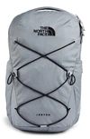 The North Face Jester Backpack In Gray-grey In Mid Grey Dark Heather/tnf Black