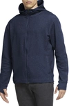 Nike Restore Dri-fit Full Zip Fleece Hoodie In Blue