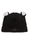 The North Face Baby Bear Faux Fur Beanie In Bleached Sand