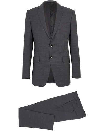 Tom Ford O'connor Prince Of Wales Suit In Dark Grey