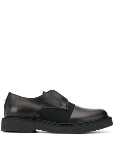 Neil Barrett Men's Classic Leather Formal Shoes Slip On In Black