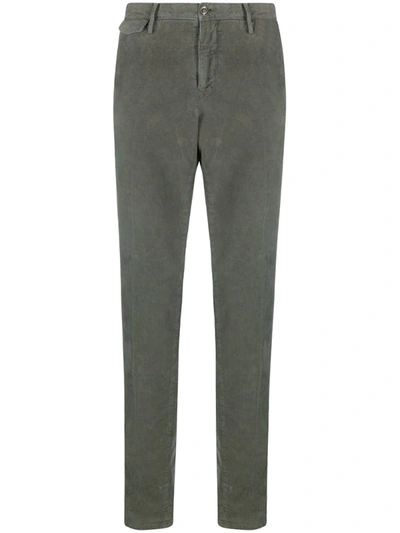 Pt01 Straight-leg Corduroy Trousers In Green