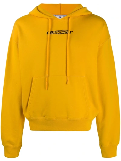 Off-white Yellow Hand Painters Hoodie