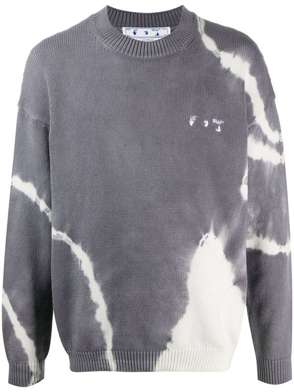 black and white tie dye sweater