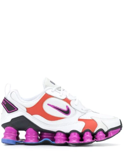 Nike Shox Tl Nova White And Orange And Purple In White/black/hyper Violet