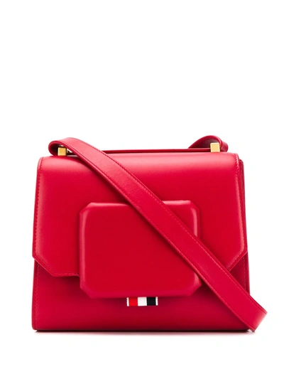 Thom Browne Small Box Shoulder Bag In Red
