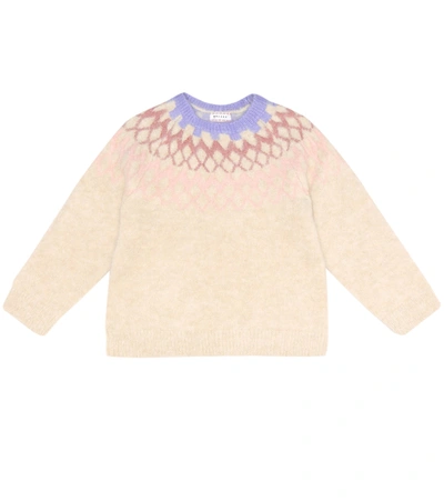 Morley Kids' Mink Alpaca-blend Sweater In Beige